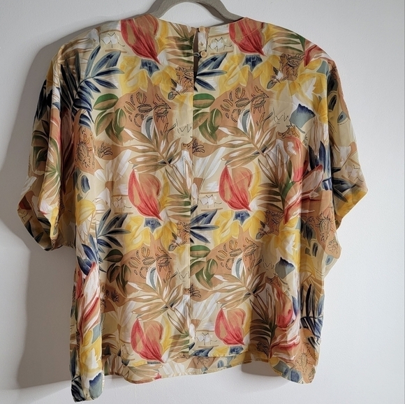 Martinique Woman 80s vintage 2X plus size women top - Picture 4 of 9